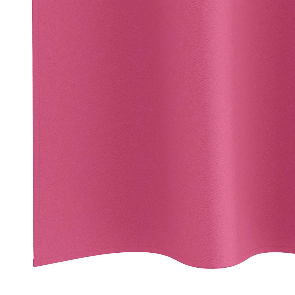 Blackout Curtains with Curtains Bright Pink Polyester