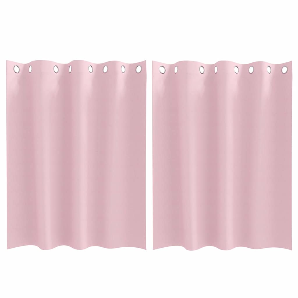 Blackout Curtains with Curtains Baby Pink Polyester