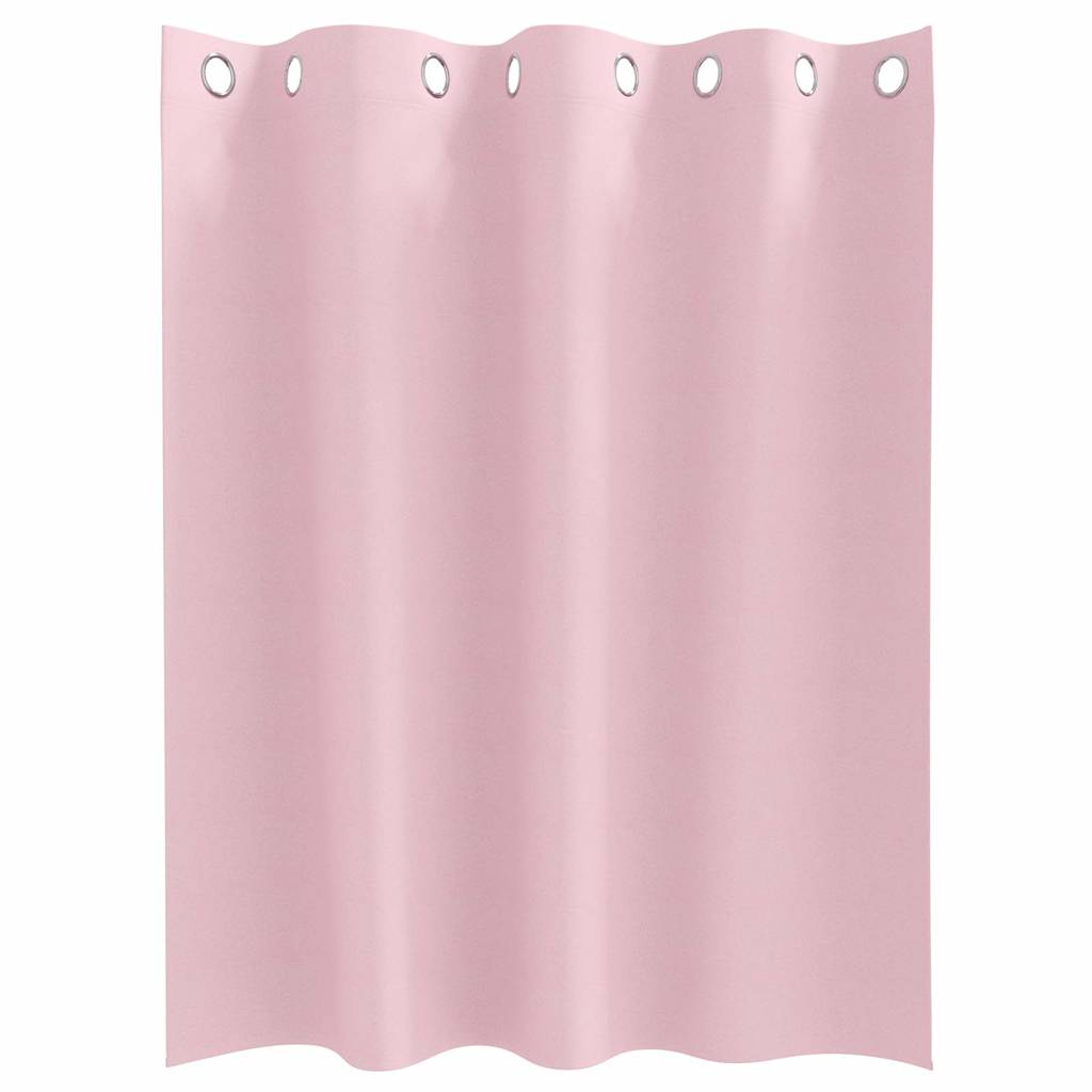 Blackout Curtains with Curtains Baby Pink Polyester