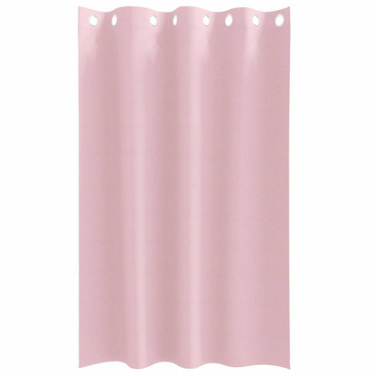 Curtains with Curtains 2 pcs Baby pink Polyester