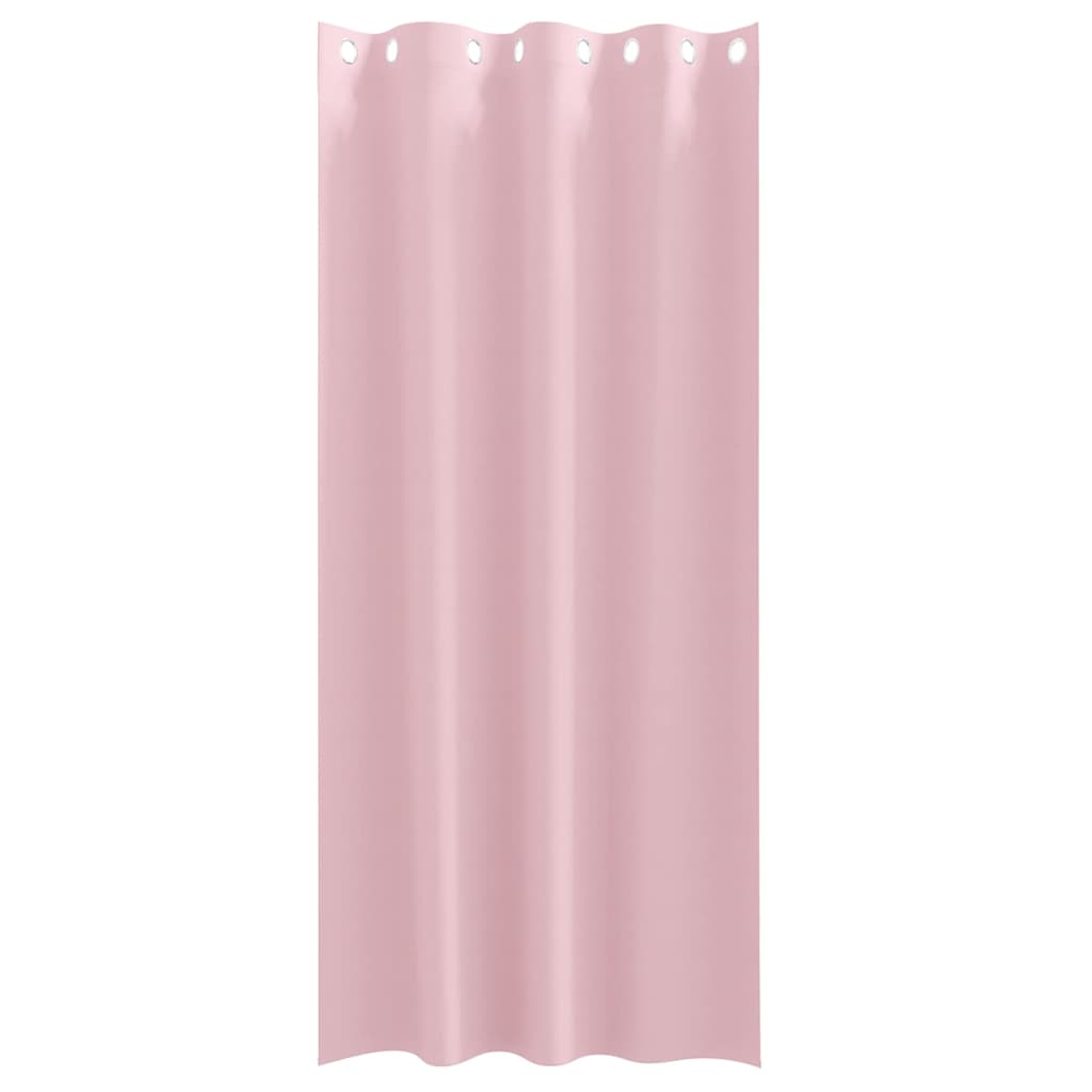 Blackout Curtains with Rings 2 pcs Baby Pink 225 x 140 cm