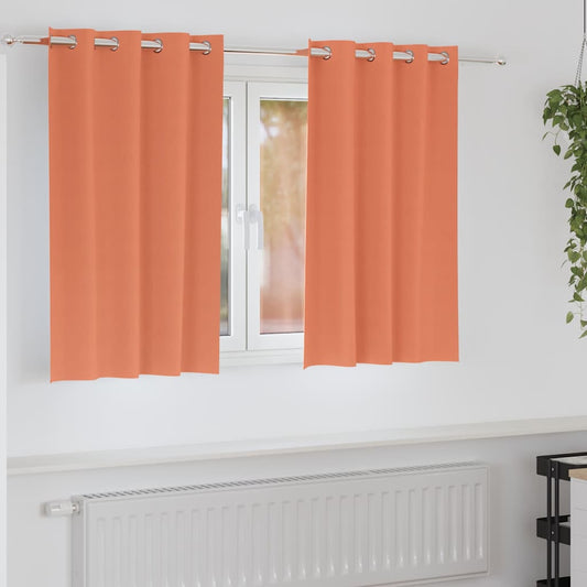 Blackout Curtains with Curtains Terracotta Polyester