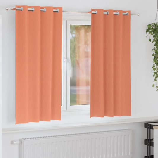 Blackout Curtains with Curtains Terracotta Polyester
