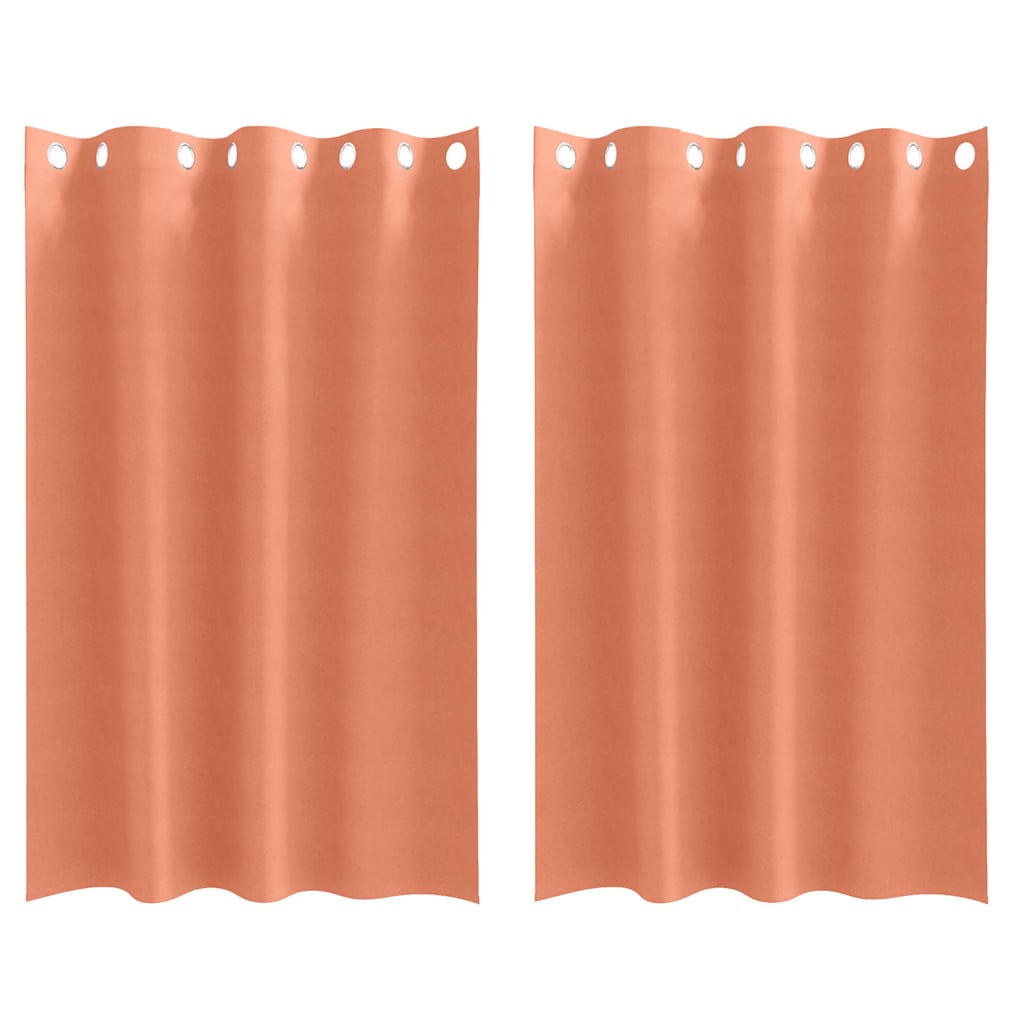 Blackout Curtains with Curtains Terracotta Polyester