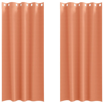 Blackout Curtains with Curtains Terracotta Polyester