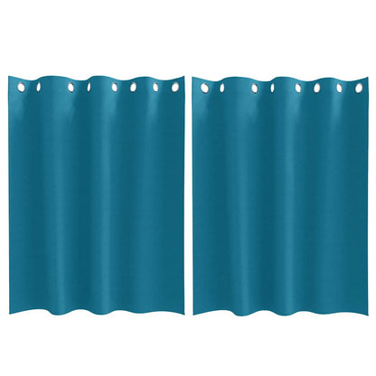 Blackout Curtains with Curtains Turquoise Polyester