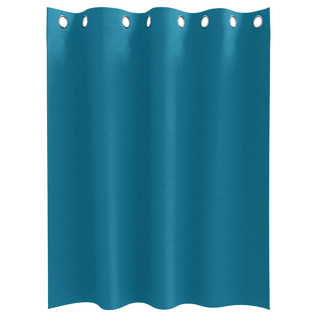 Blackout Curtains with Curtains Turquoise Polyester