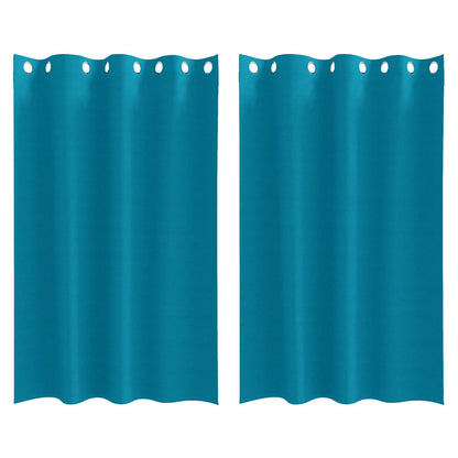 Blackout Curtains with Curtains Turquoise Polyester