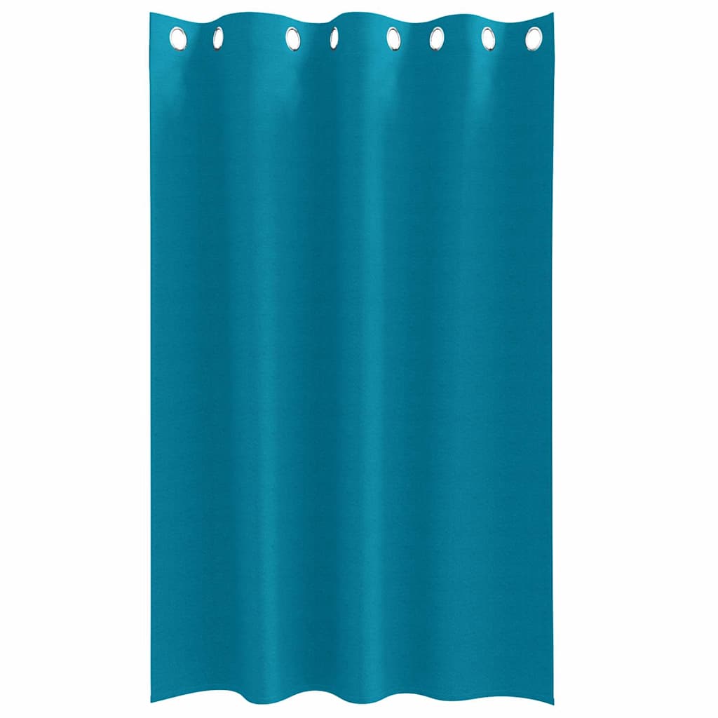 Blackout Curtains with Curtains Turquoise Polyester