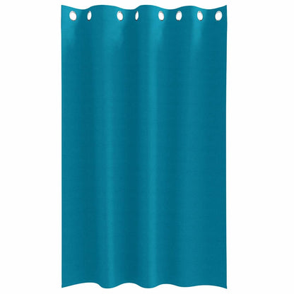 Blackout Curtains with Curtains Turquoise Polyester