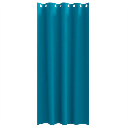 Blackout Curtains with Curtains Turquoise Polyester