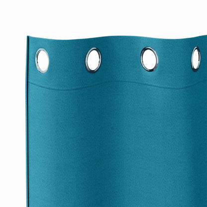 Blackout Curtains with Curtains Turquoise Polyester