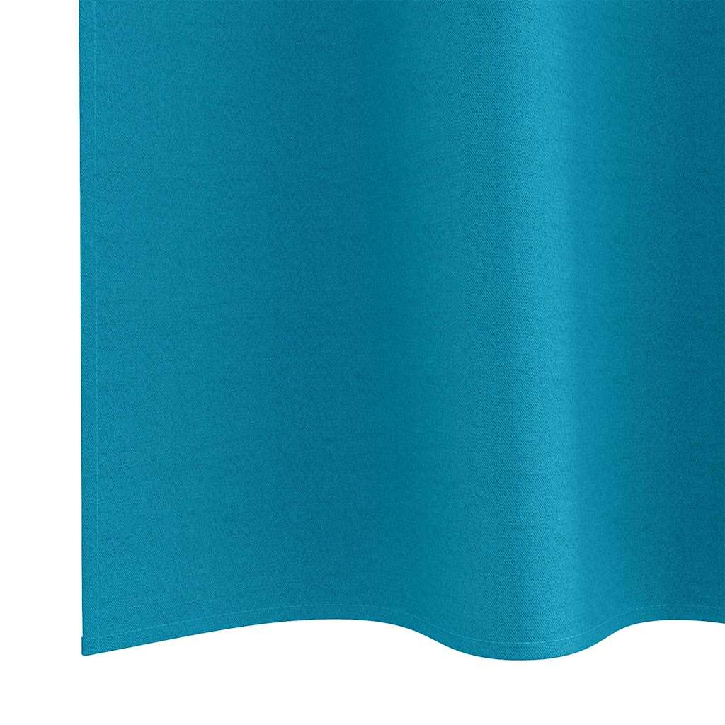 Blackout Curtains with Curtains Turquoise Polyester