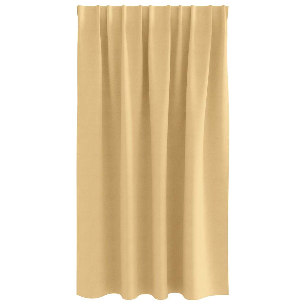 Blackout Curtains with Curtains Beige Polyester