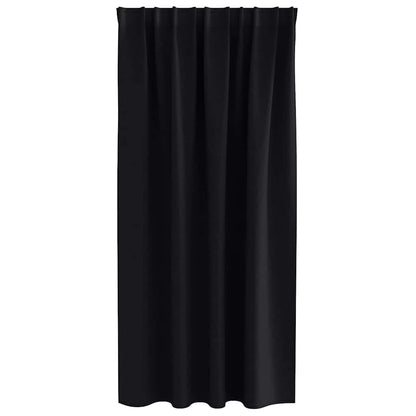 Blackout Curtains with Curtains Black Polyester
