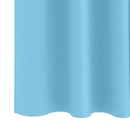Blackout Curtains with Curtains Light Blue Polyester