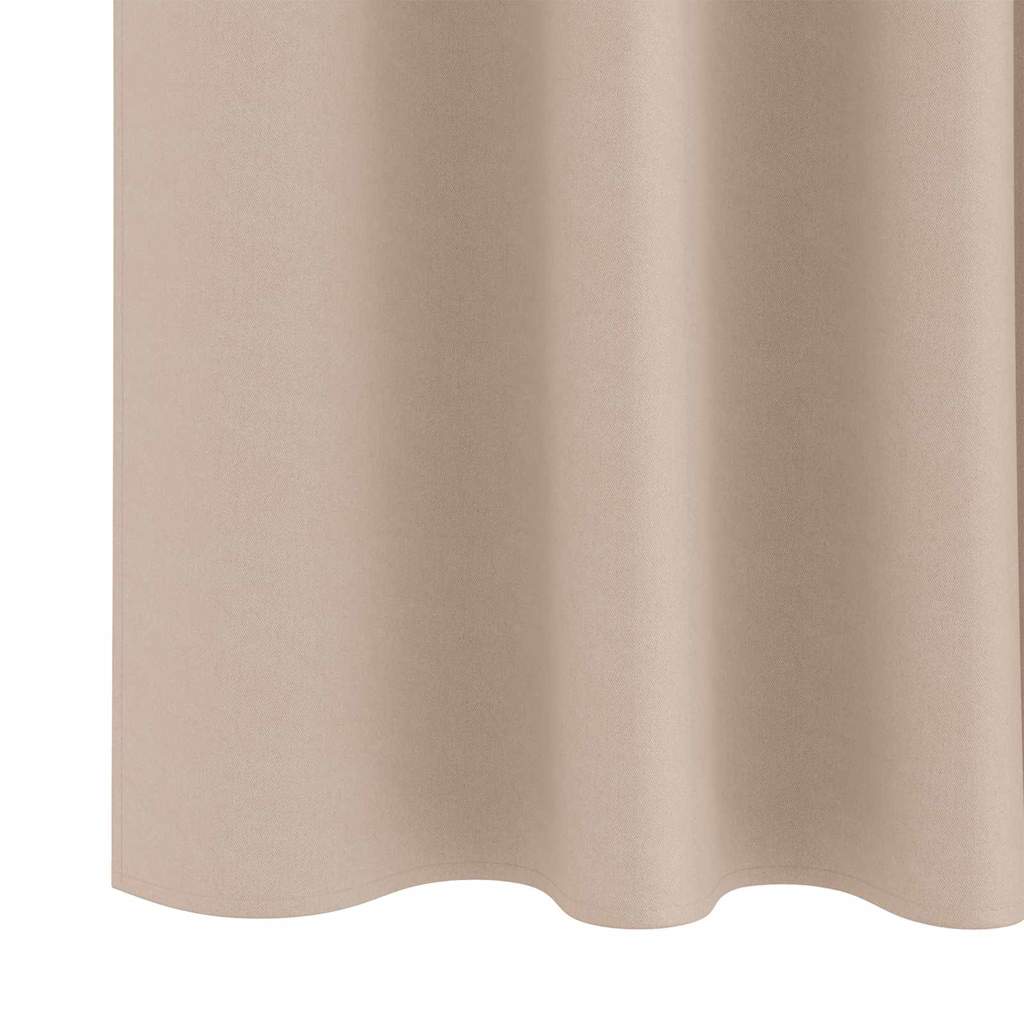 Blackout Curtains with Curtains Taupe Polyester