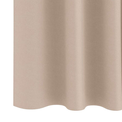 Blackout Curtains with Curtains Taupe Polyester