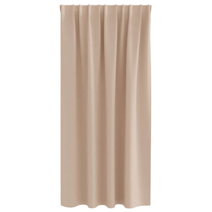 Blackout Curtains with Curtains Taupe Polyester