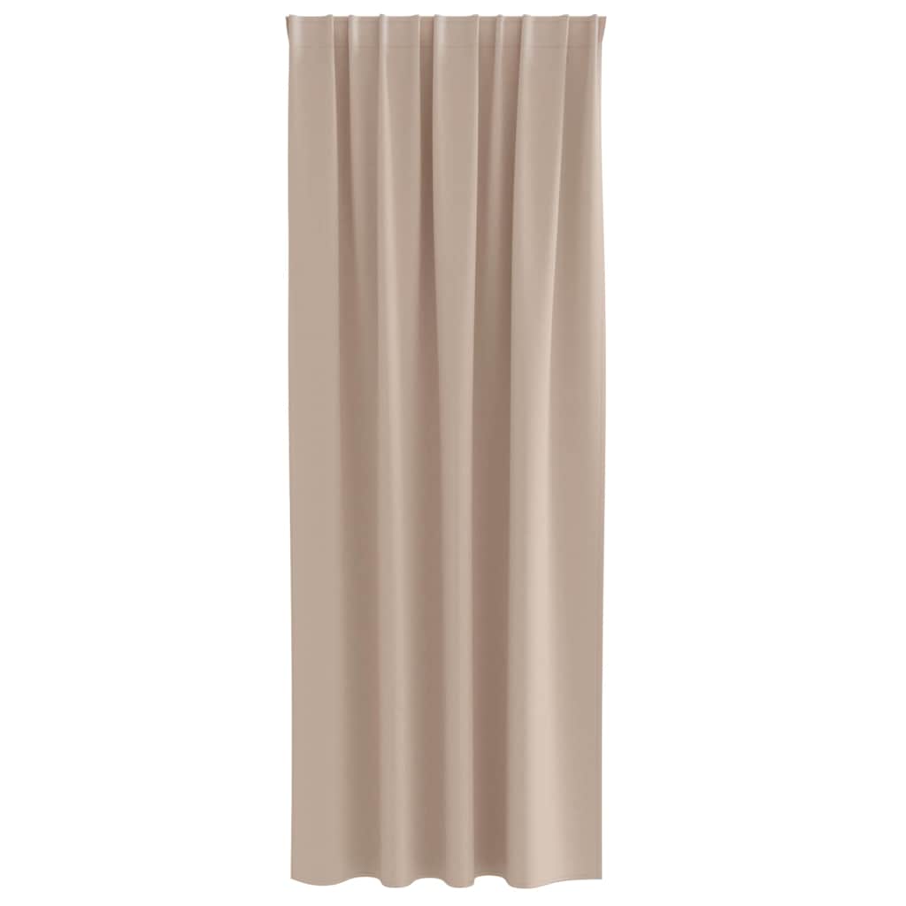 Blackout Curtains with Curtains Taupe Polyester
