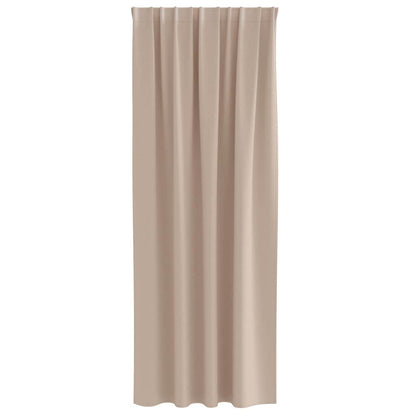 Blackout Curtains with Curtains Taupe Polyester