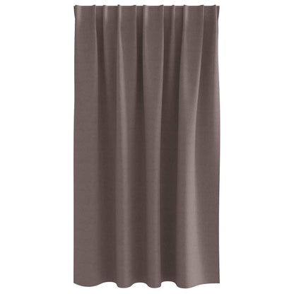 Blackout Curtains with Curtains Dark Brown Polyester