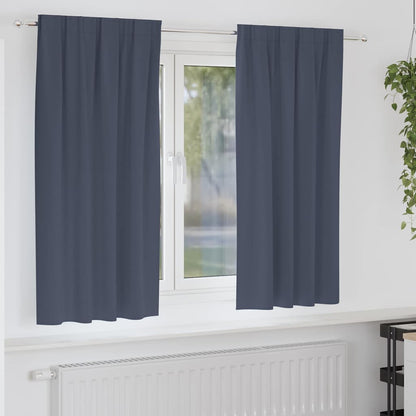 Blackout Curtains with Curtains Anthracite Polyester