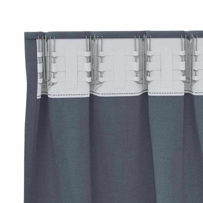 Blackout Curtains with Curtains Anthracite Polyester