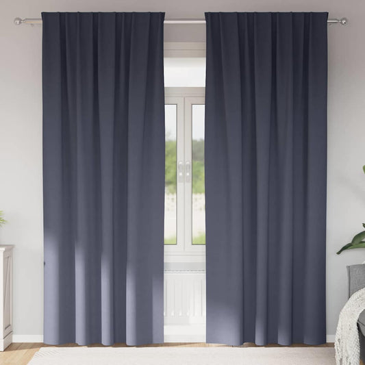 Blackout Curtains with Curtains Anthracite Polyester