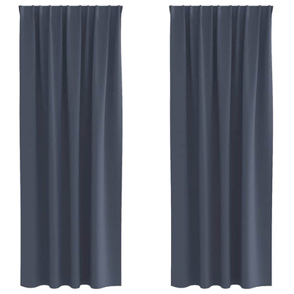 Blackout Curtains with Curtains Anthracite Polyester