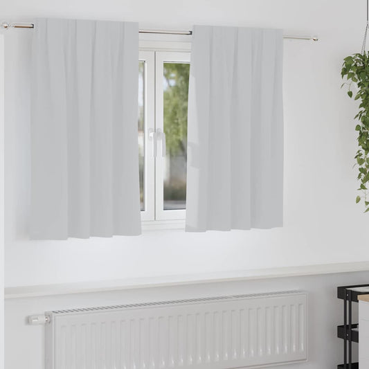 Blackout Curtains with Curtains Pale Grey Polyester
