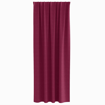 Blackout Curtains with Curtains Wine Red Polyester