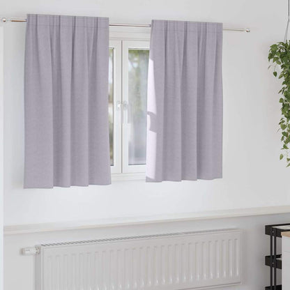 Blackout Curtains with Curtains Metal Grey Polyester