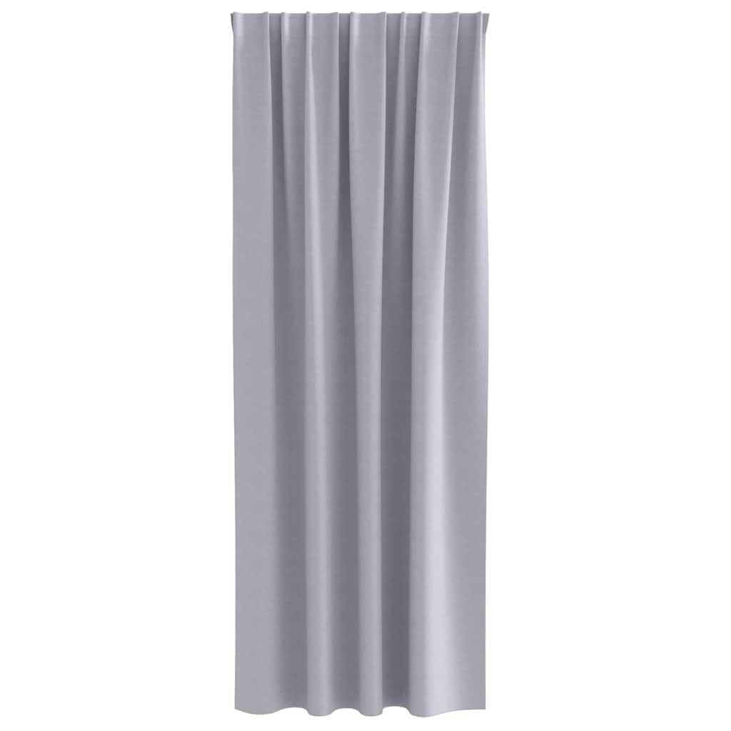 Blackout Curtains with Curtains Metal Grey Polyester