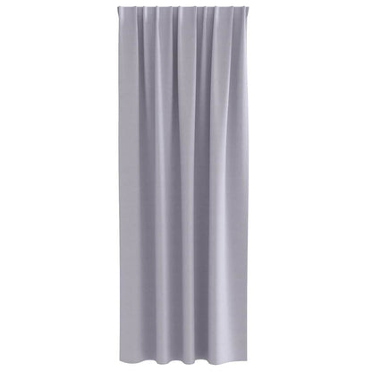 Blackout Curtains with Curtains Metal Grey Polyester