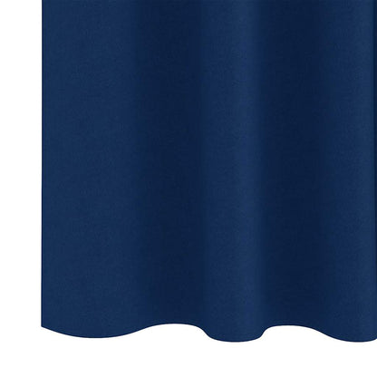 Blackout Curtains with Curtains Dark Blue Polyester