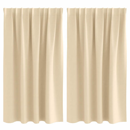 Blackout Curtains with Curtains Cream Polyester
