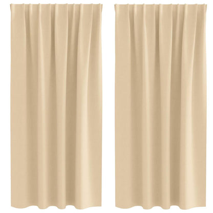 Blackout Curtains with Curtains Cream Polyester