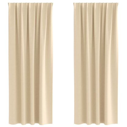 Blackout Curtains with Curtains Cream Polyester