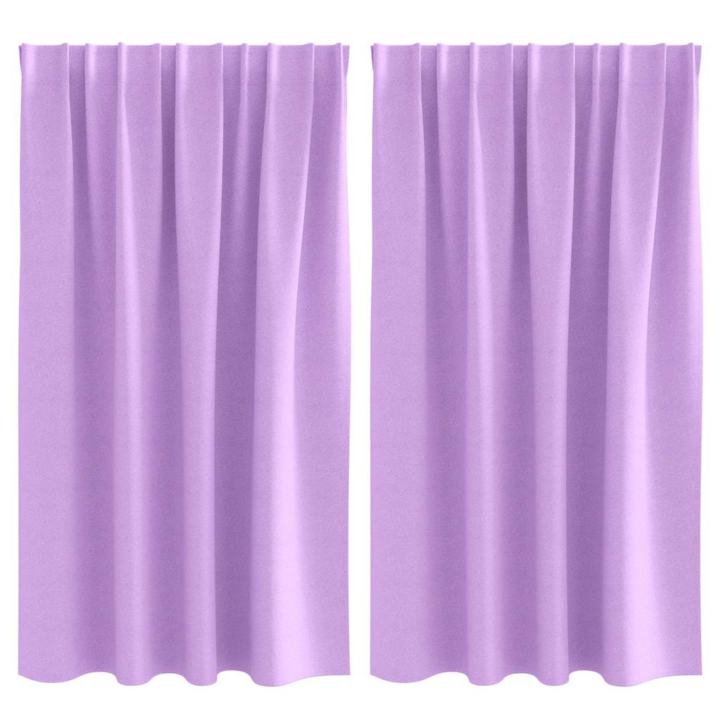 Blackout Curtains with Curtains Purple Polyester