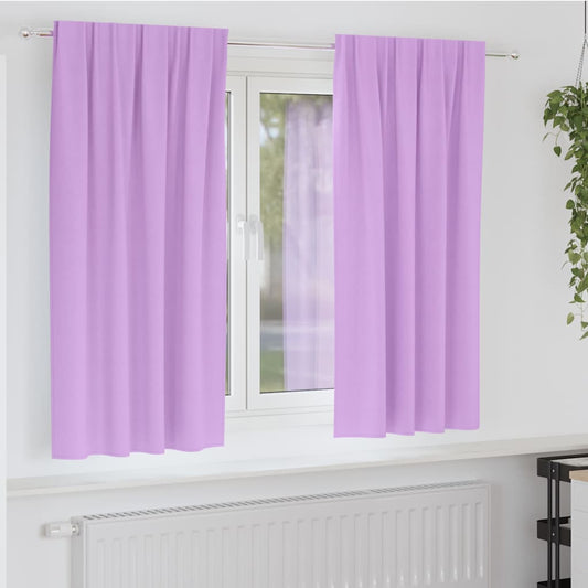 Blackout Curtains with Curtains Purple Polyester