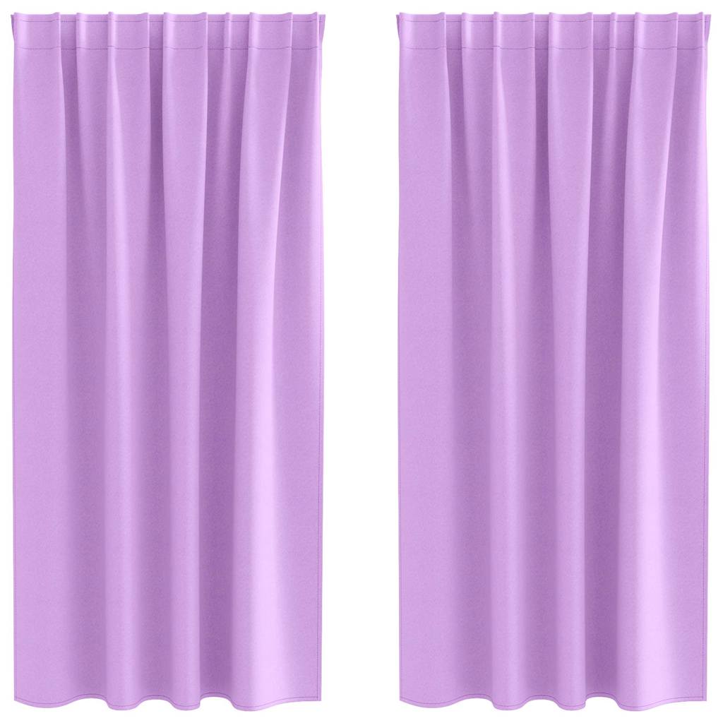 Blackout Curtains with Curtains Purple Polyester