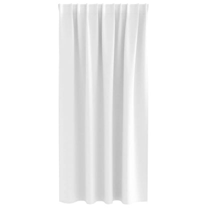 Blackout Curtains with Curtains Bright White Polyester