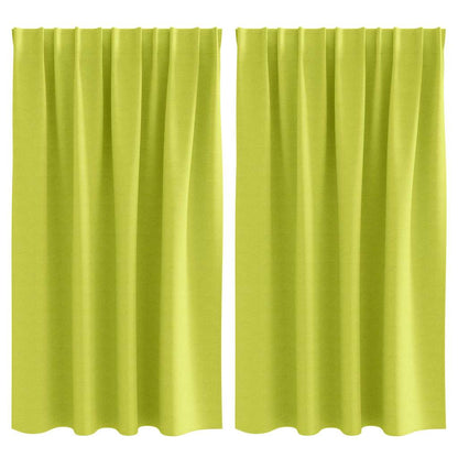 Blackout Curtains with Curtains Green Polyester
