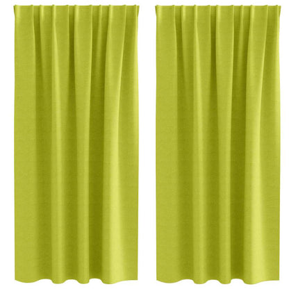 Blackout Curtains with Curtains Green Polyester