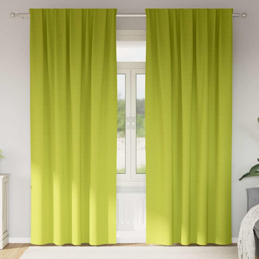 Blackout Curtains with Curtains Green Polyester