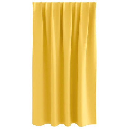 Blackout Curtains with Curtains Mustard Yellow Polyester