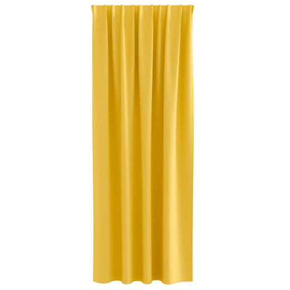 Blackout Curtains with Curtains Mustard Yellow Polyester