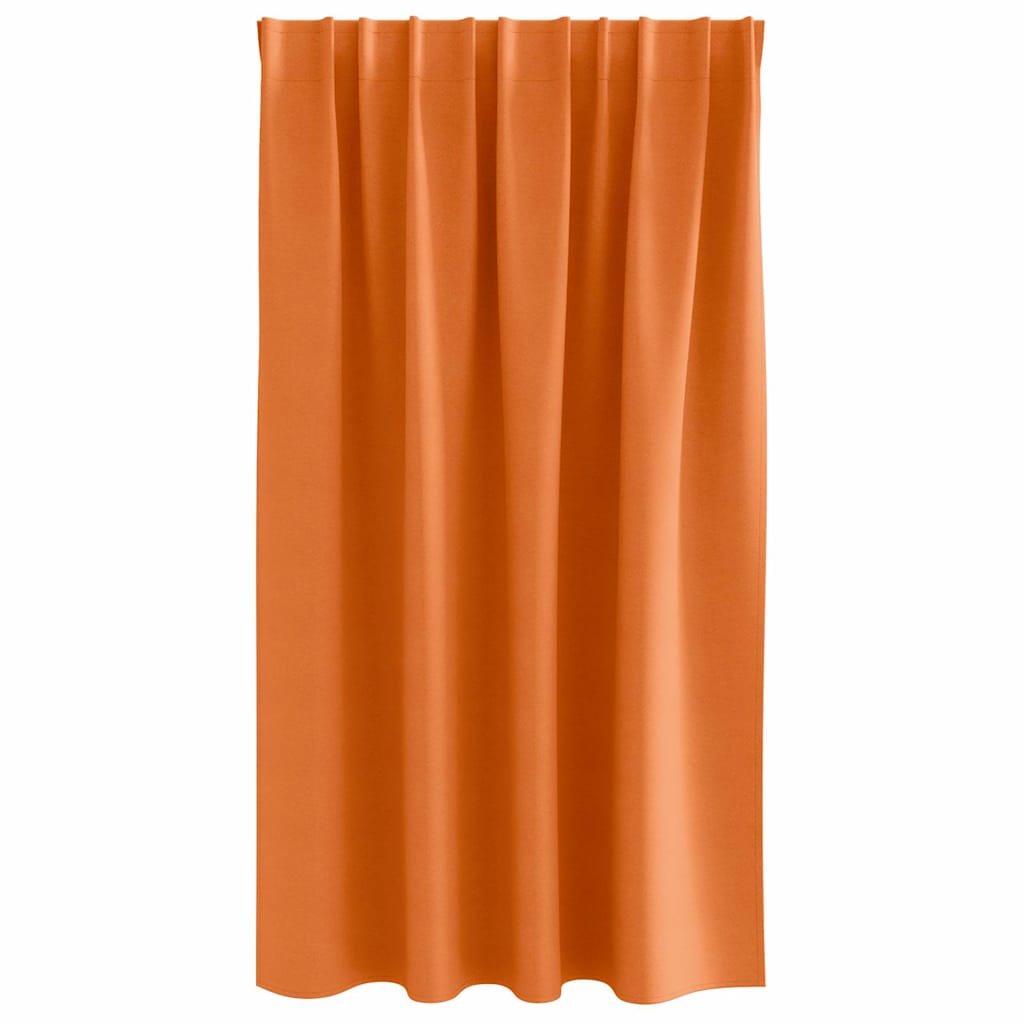 Blackout Curtains with Curtains Bright Orange Polyester