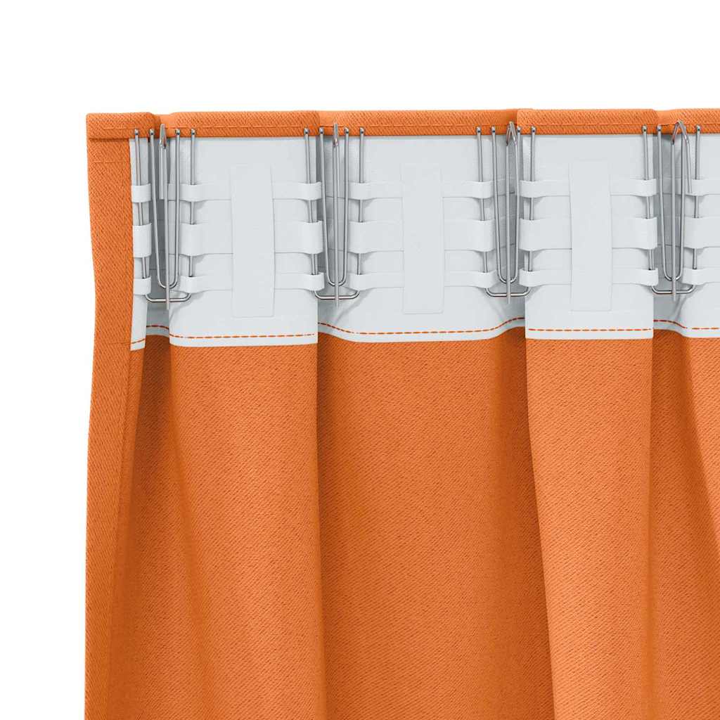 Blackout Curtains with Curtains Orange Polyester
